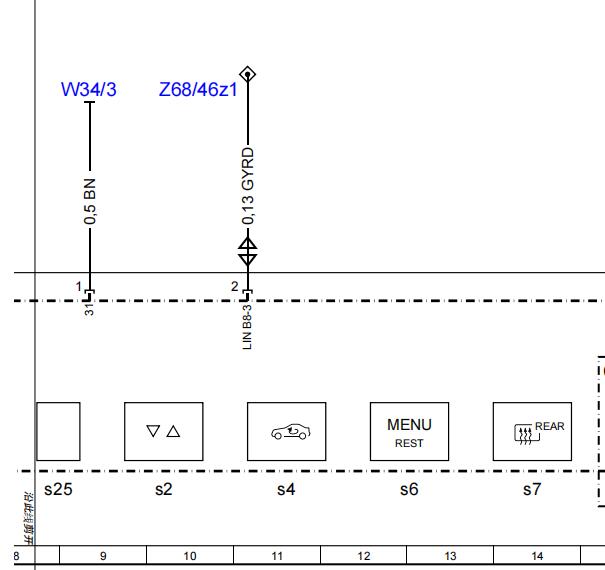 2019年奔驰E260L空调压力开关电路图