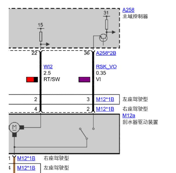 2022年宝马325LI雨刮电路图