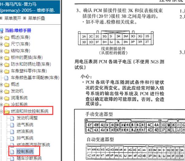 05年海马普力马发动机电脑板针脚