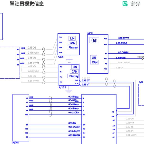 2021年沃尔沃S60 仪表电路图.