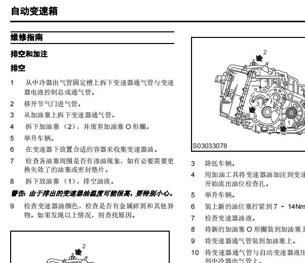 2019年大通D60变速箱维修手册