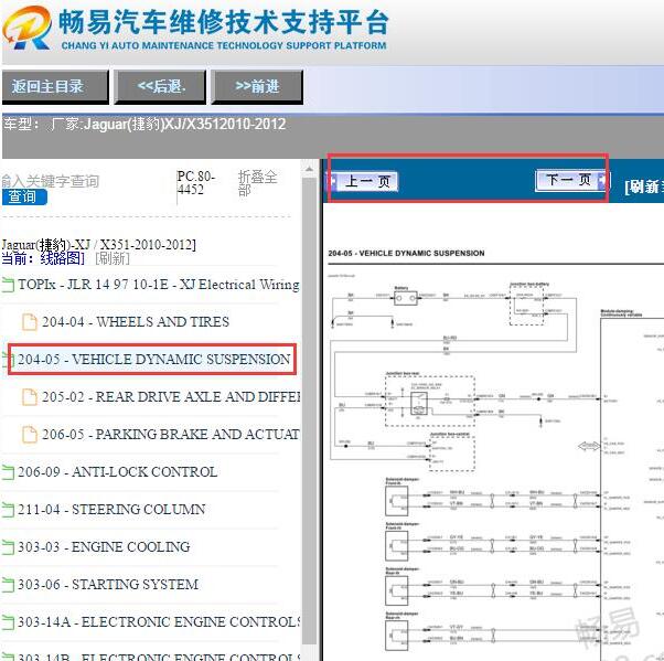 2012年捷豹XJ空气悬挂电路图