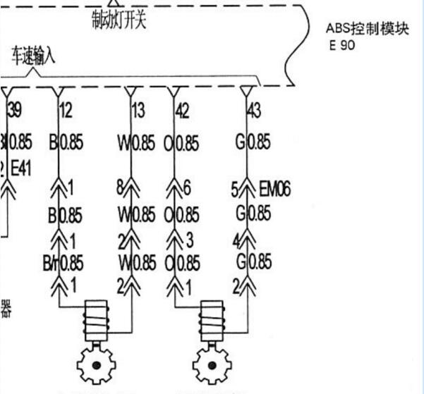 2015年江淮瑞风ABS电路图