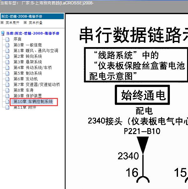 2008年别克君越网络电路图