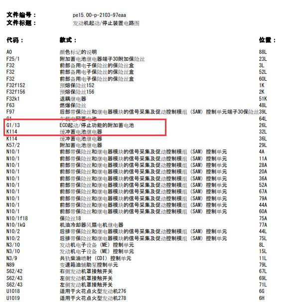 2014年奔驰E260 附加蓄电池电路图