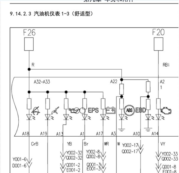 2015年东风风光360仪表电路图