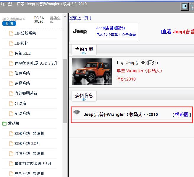 2010年Jeep(吉普)-Wrangler（牧马人）全车电路图