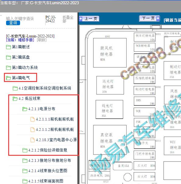 2023年长安汽车-Lumin保险丝图