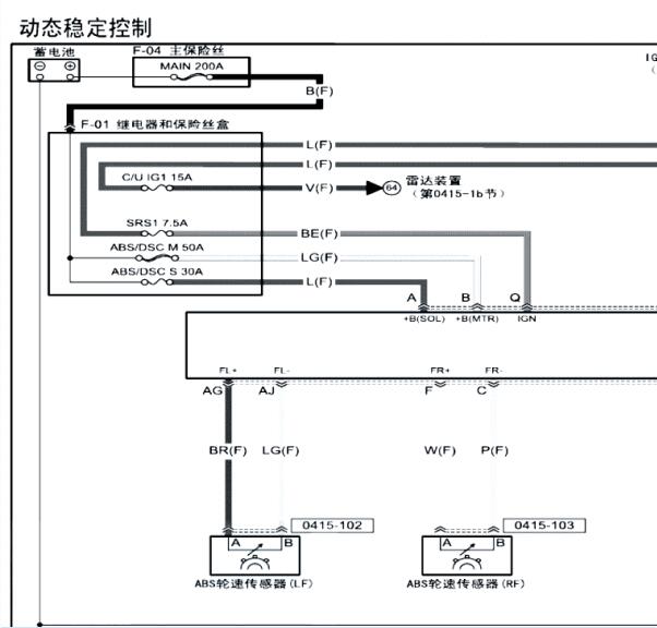 2019年马自达CX-5 ABS电路图