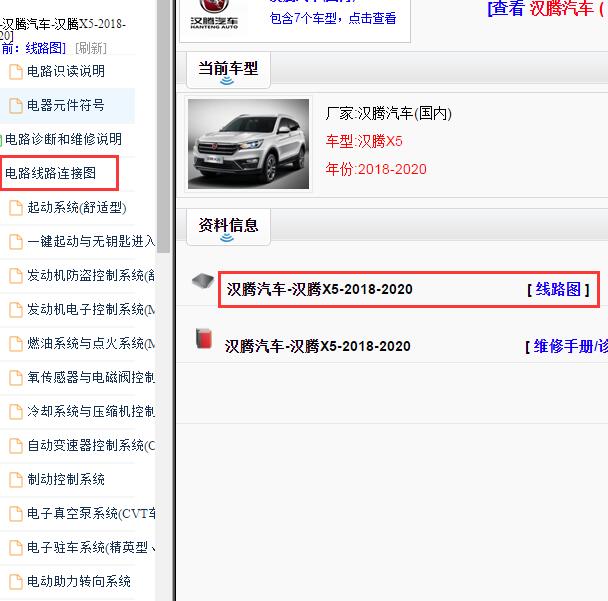 2018-2020年汉腾X5 全车电路图