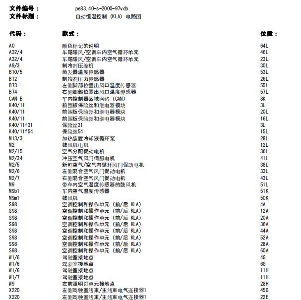 2020年奔驰威霆空调及通讯电路图
