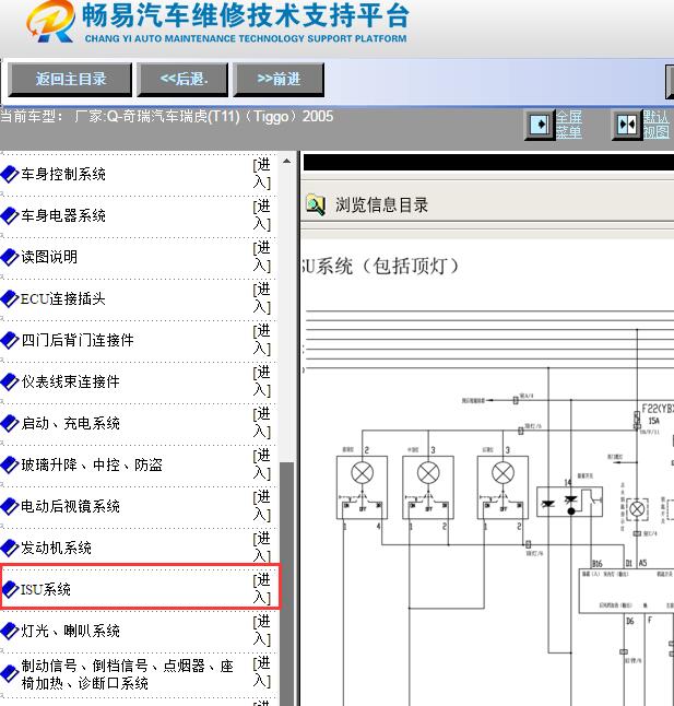 2005年奇瑞瑞虎车身电脑电路图