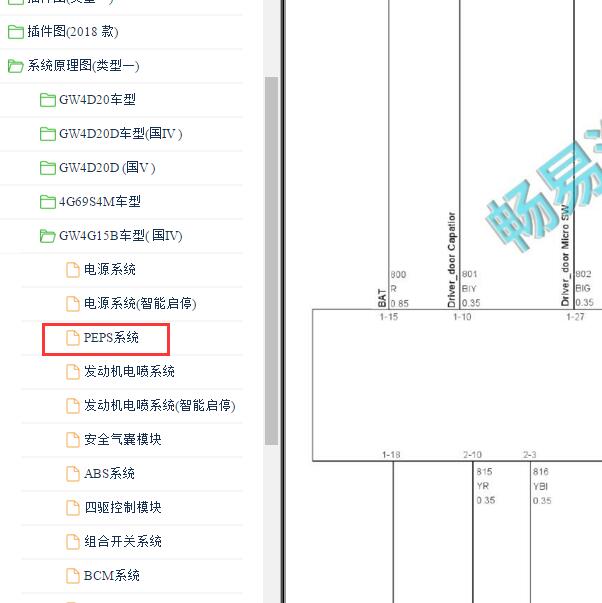 2016-2018年长城哈弗H3 一键启动电路图.