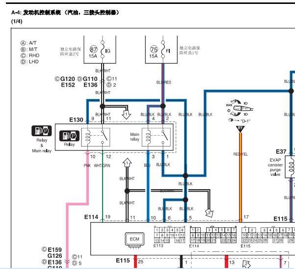 铃木吉姆尼M13A发动机电路图