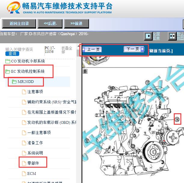 2016年日产逍客进气门正时电磁阀位置