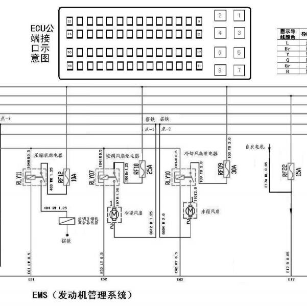 2013年威旺306 LJ474Q3E2发动机电路图及针脚