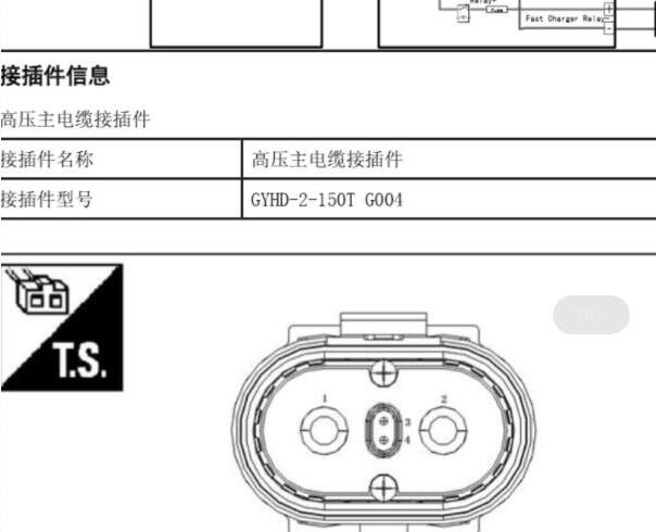 2019年江淮IEV6E高压系统针脚资料