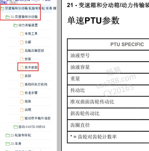 2016年吉普自由光 分动箱油规格