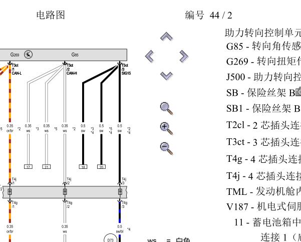 2021-2022年奥迪A3发动机变速箱和ABS转向助力电路图