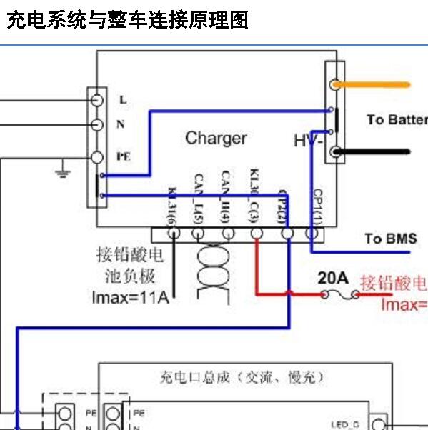 2017年奇瑞小蚂蚁充电系统电路图