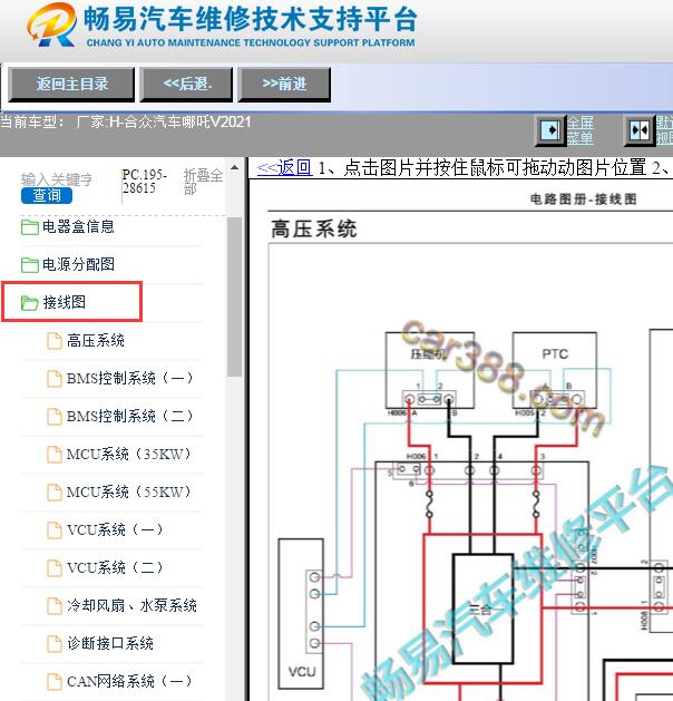 2021年合众汽车哪吒V全车电路图