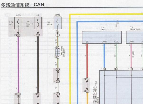 05年丰田皇冠网络拓扑图