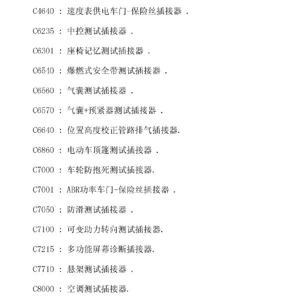 标致原件清单