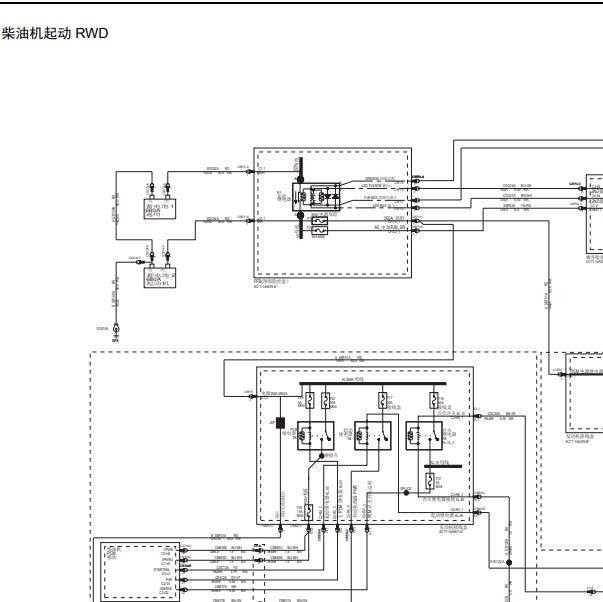 江铃全顺柴油启动机电路图.