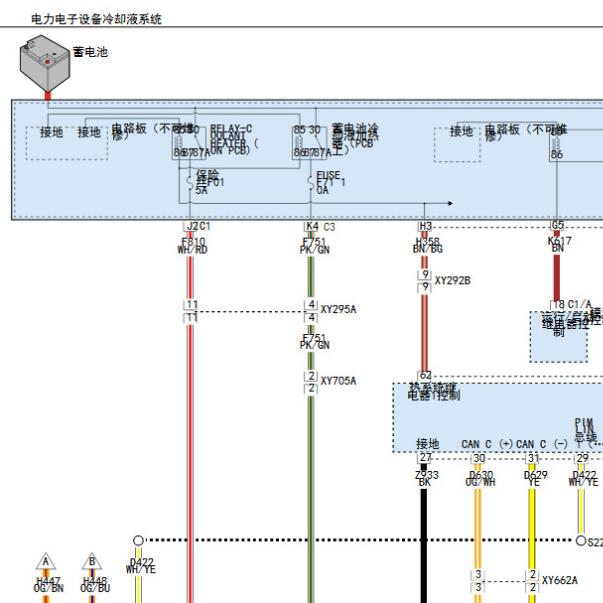 2022年吉普牧马人电池冷却系统电路图