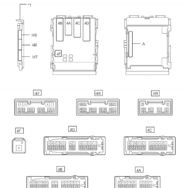 2017年雷克萨斯NX200车身电脑针脚定义图