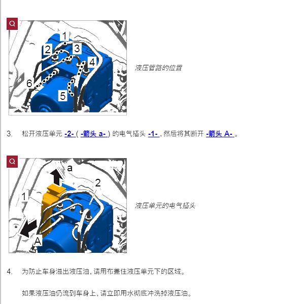 2017年保时捷卡宴液压管路资料