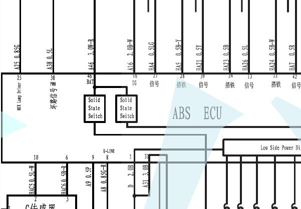 长丰猎豹黑金刚ABS电路图