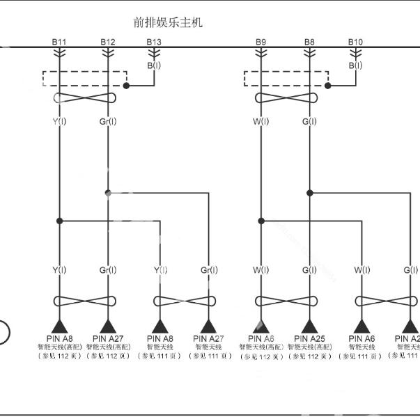 2022年一汽红旗HQ9音响电路图针脚定义