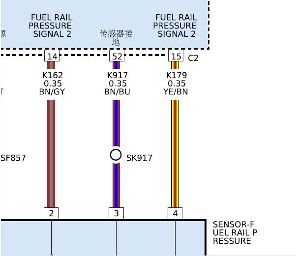 2018年阿尔法罗密欧 Stelvio发动机氧传感器电路图