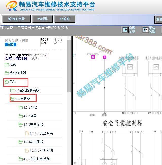 2016-2018年长安奔奔EV电路图