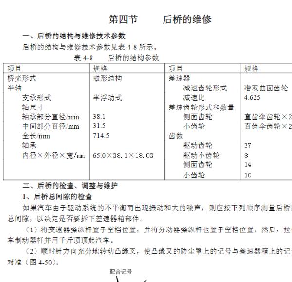 2004年东南汽车得利卡后桥维修手册