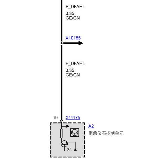 2002年宝马M3组合仪表电路图