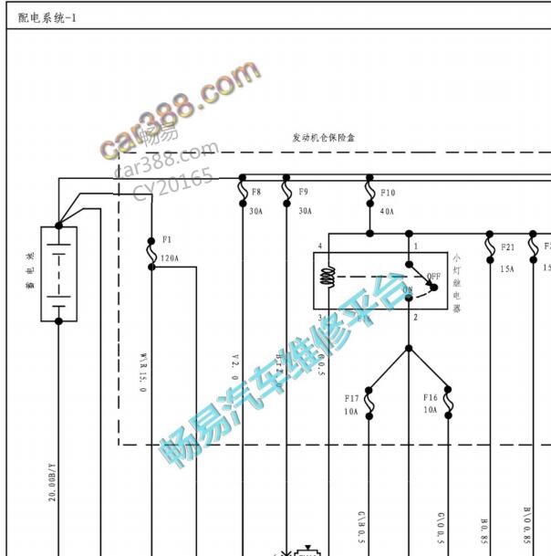 2018年江淮瑞风M5保险电路图