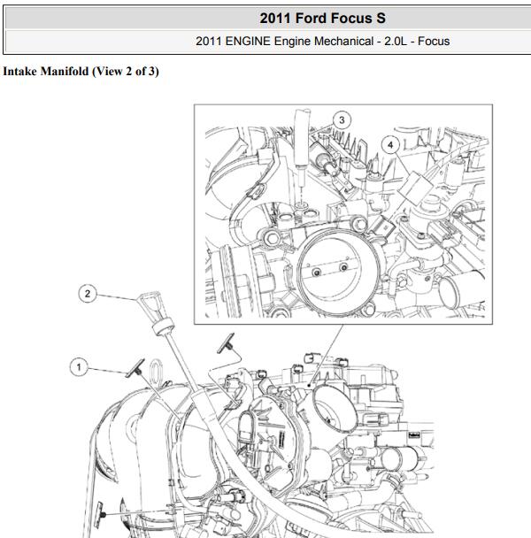2011年福特福克斯2.0发动机维修手册