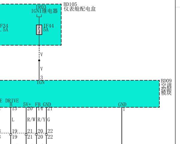 2021年爱驰U5空调电路图