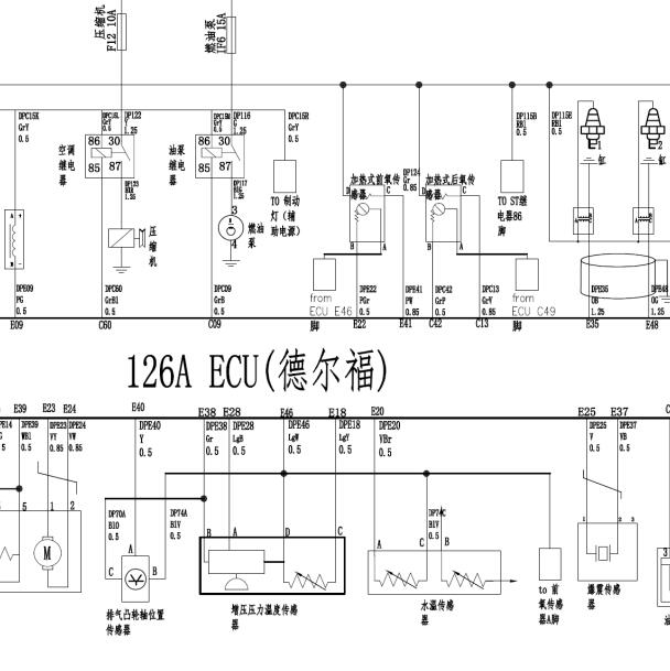2018年东风风光580 SFG18A发动机电路图