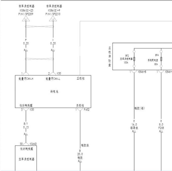 2022年腾势D9电池电路图