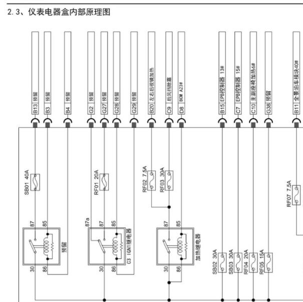 2019年捷途X70S网络通信及保险供电电路图