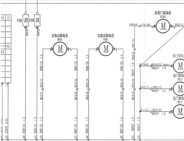 2015年依维柯得意车窗电路图资料