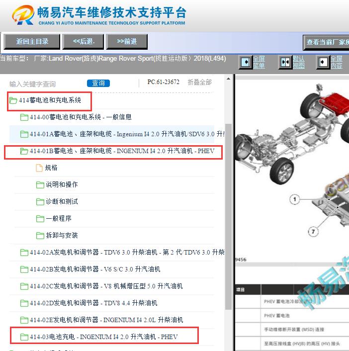 2018年路虎揽胜运动版新能源部分维修手册
