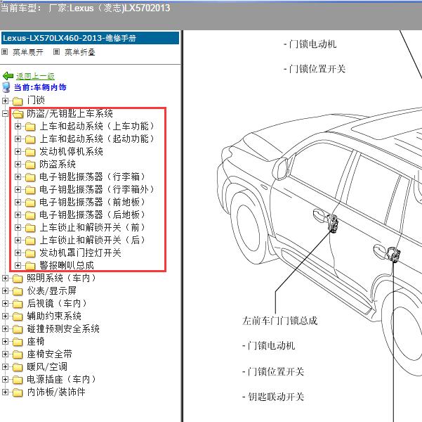 2013年Lexus（凌志-雷克萨斯)-LX570 智能钥匙维修手册