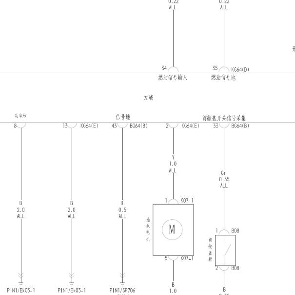 2021年秦PLUS 左域控制电路图.
