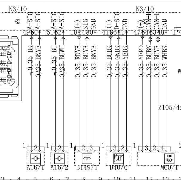 2021年奔驰S400L 256930发动机电路图