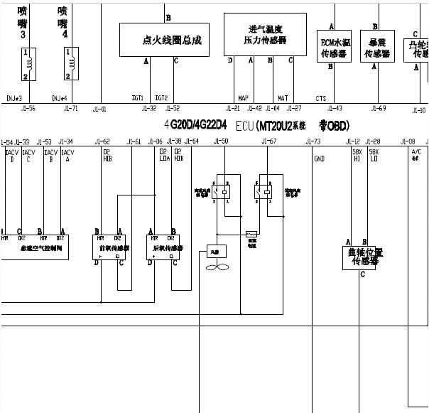 4G22D4发动机电路图