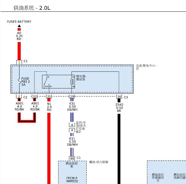 2017年阿尔法Giulia朱丽叶发动机电路图